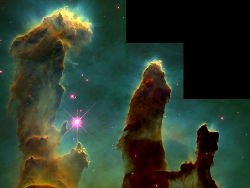 Hubble photo of Eagle Nebula