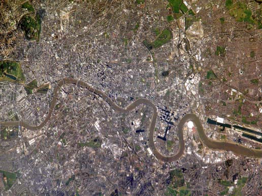 Aerial view of London