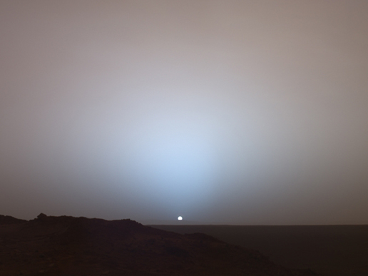 Sunset on Mars