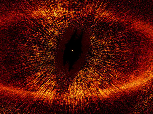 Dusty ring around the star Fomalhaut