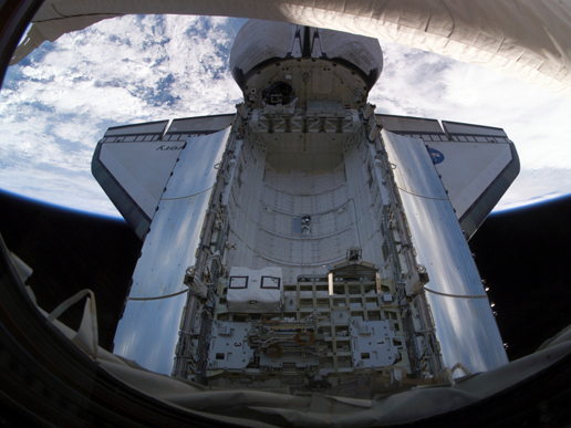 Space Shuttle Discovery's payload bay