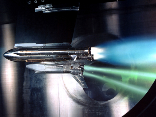 Space shuttle main engine test