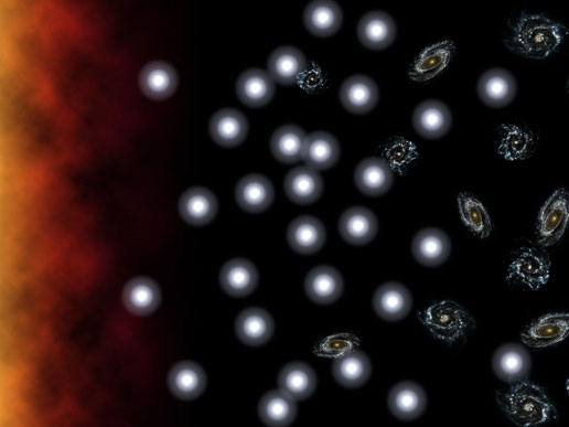 Artist's conception illustrates the universe's birth-rate.