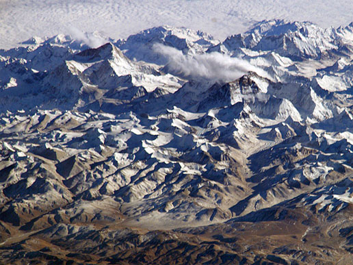 Mt. Everest from the International Space Station