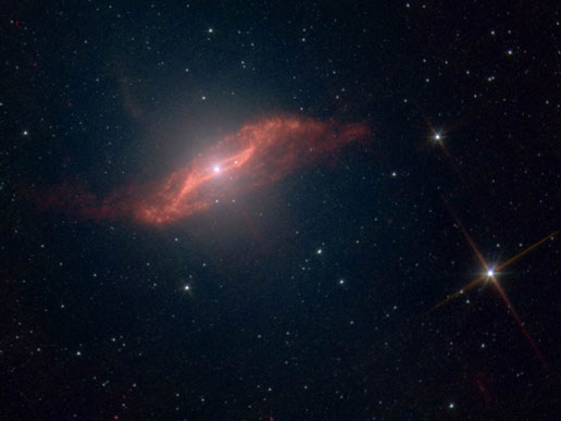 Spitzer Photo of Centaurus A