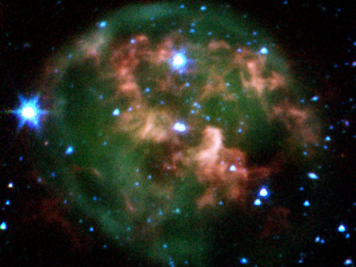 Spitzer image of planetary nebula Spitzer image of planetary nebula